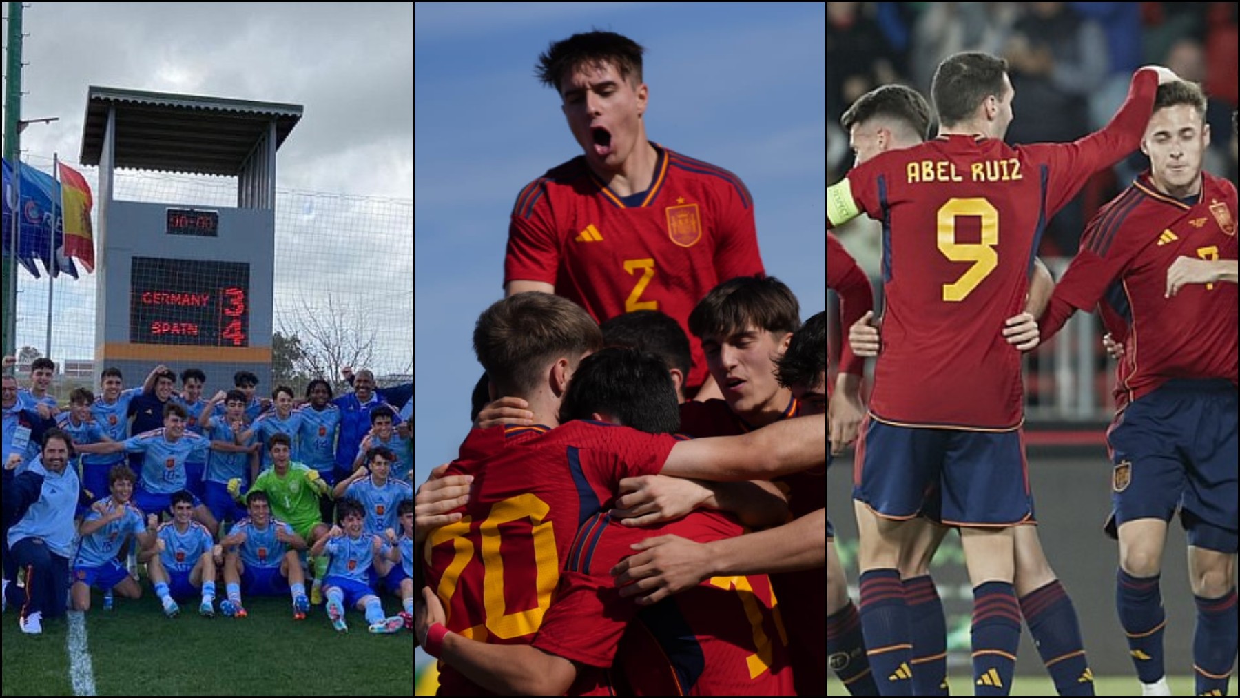 Selecciones sub-17, sub-19 y sub-21 de España