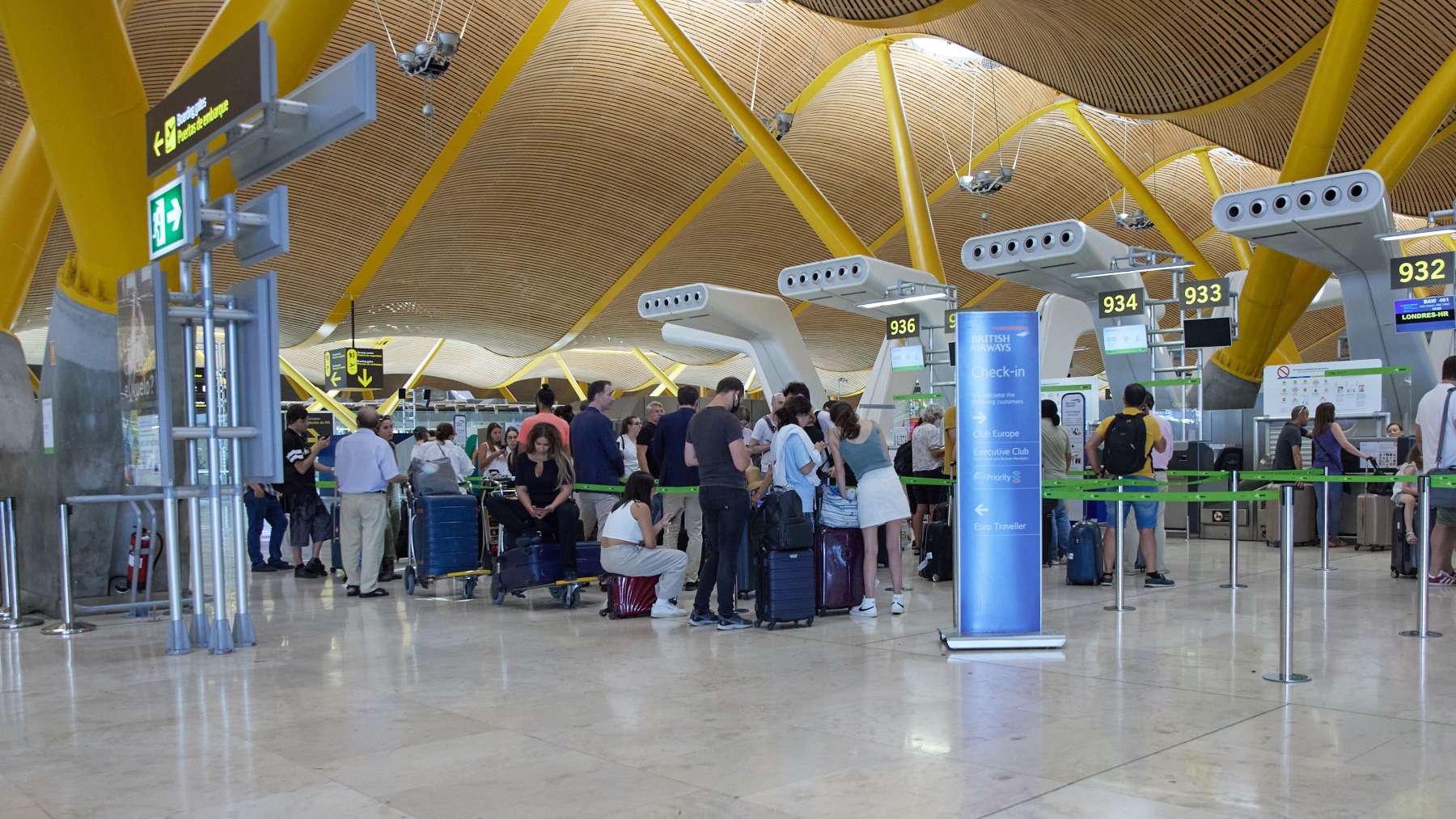 Imagen del aeropuerto Madrid-Barajas Adolfo Suárez.
