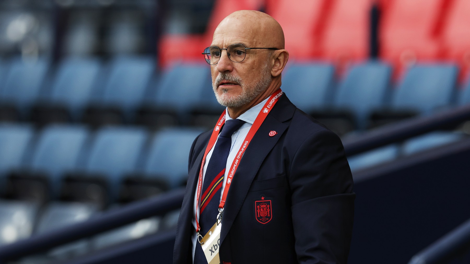 Luis de la Fuente, antes del partido ante Escocia. (Getty)