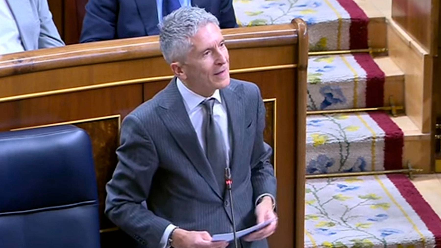Grande-Marlaska en el Congreso de los Diputados en la sesión de control.