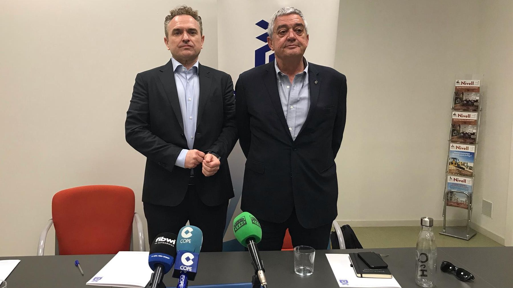 El vicepresidente de Proinba, Óscar Carreras, y el presidente de la asociación, Luis Martin. (Europa Press)