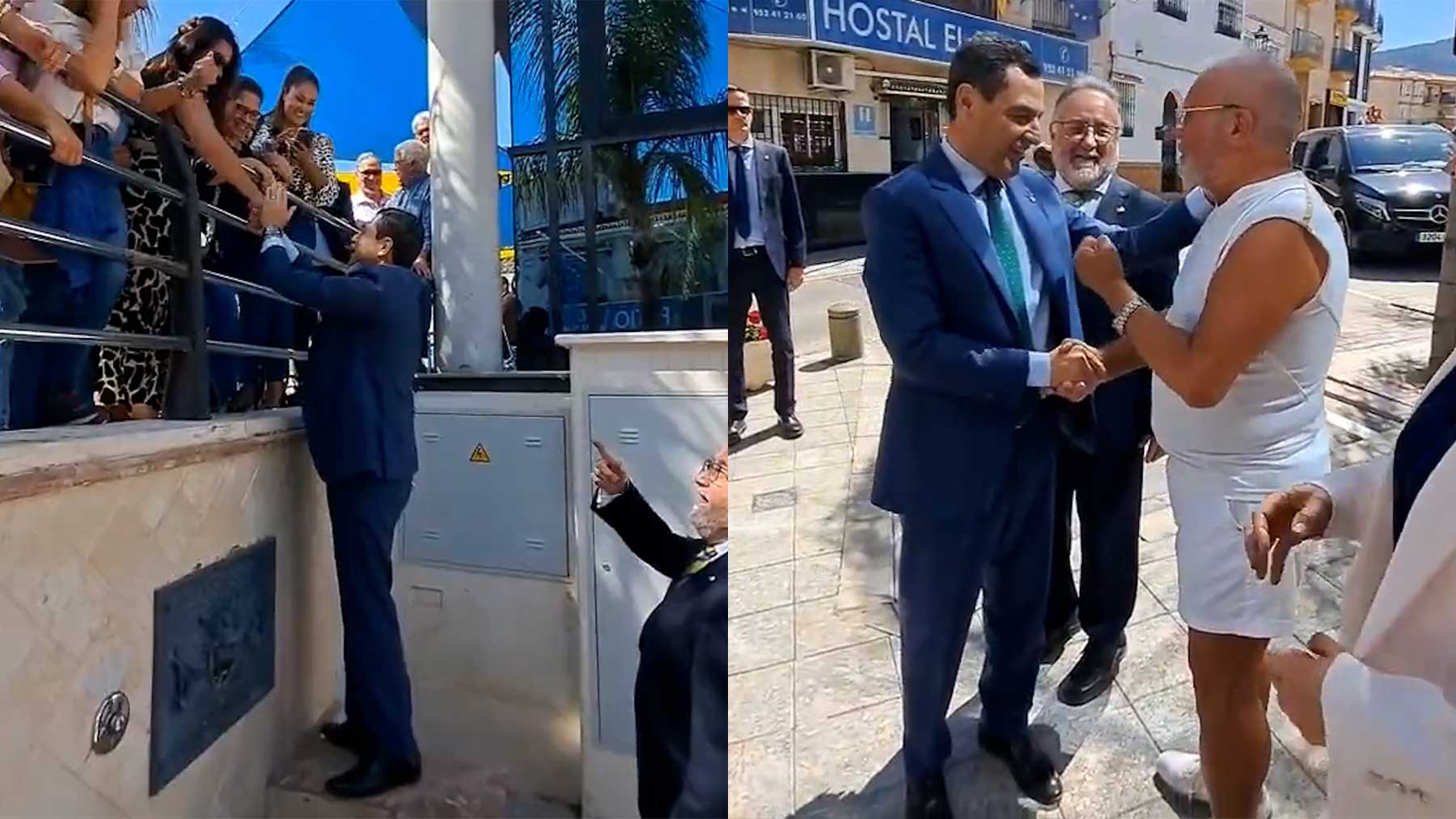Los andaluces vuelven a ovacionar a Juanma Moreno.