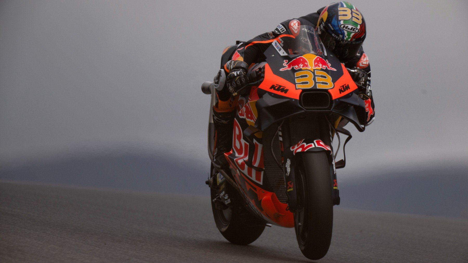 Brad Binder, durante el GP de Portugal de MotoGP. (Getty)