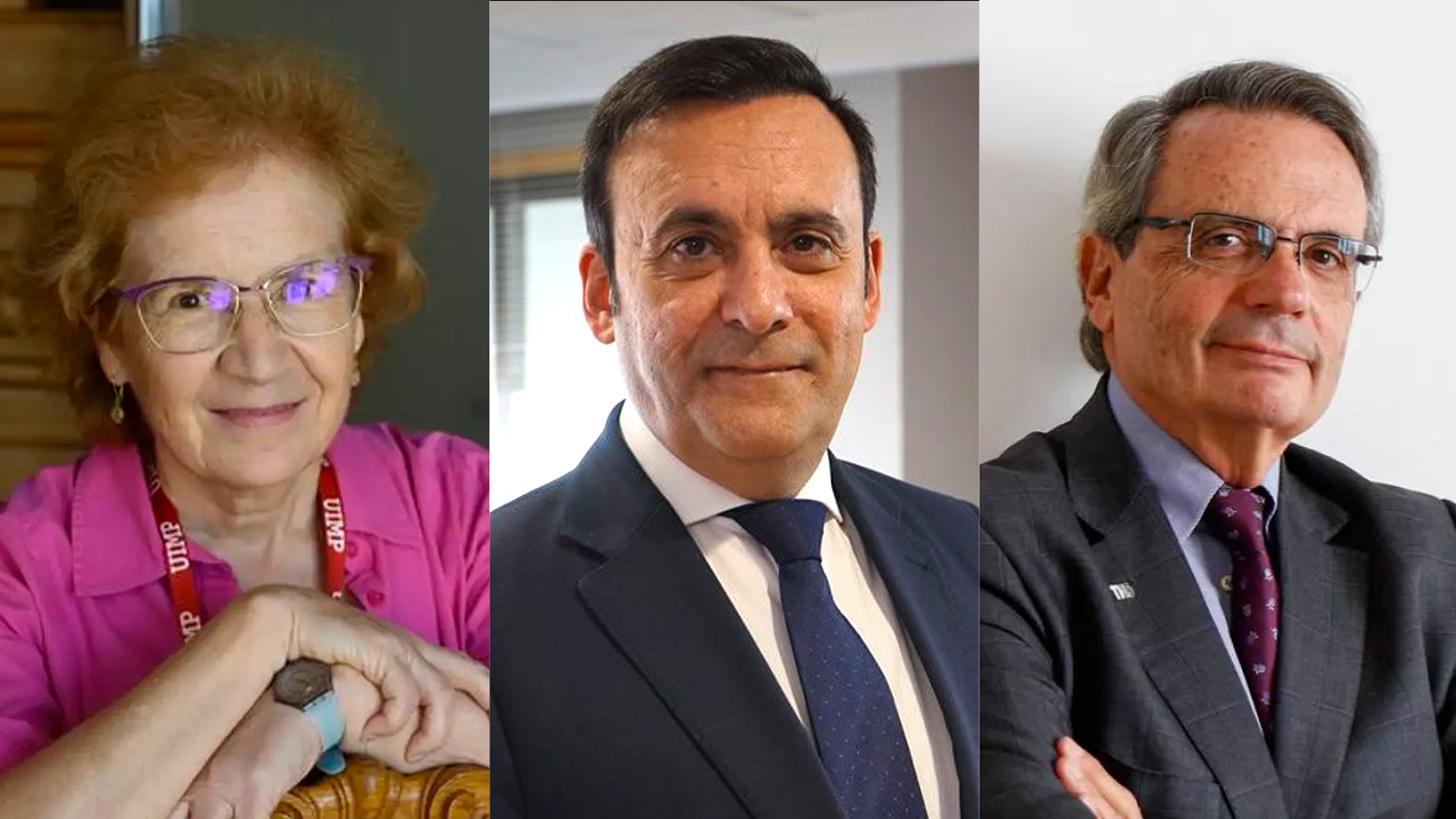 Margarita del Val, Eduardo Pastor y Rafael Matesanz.