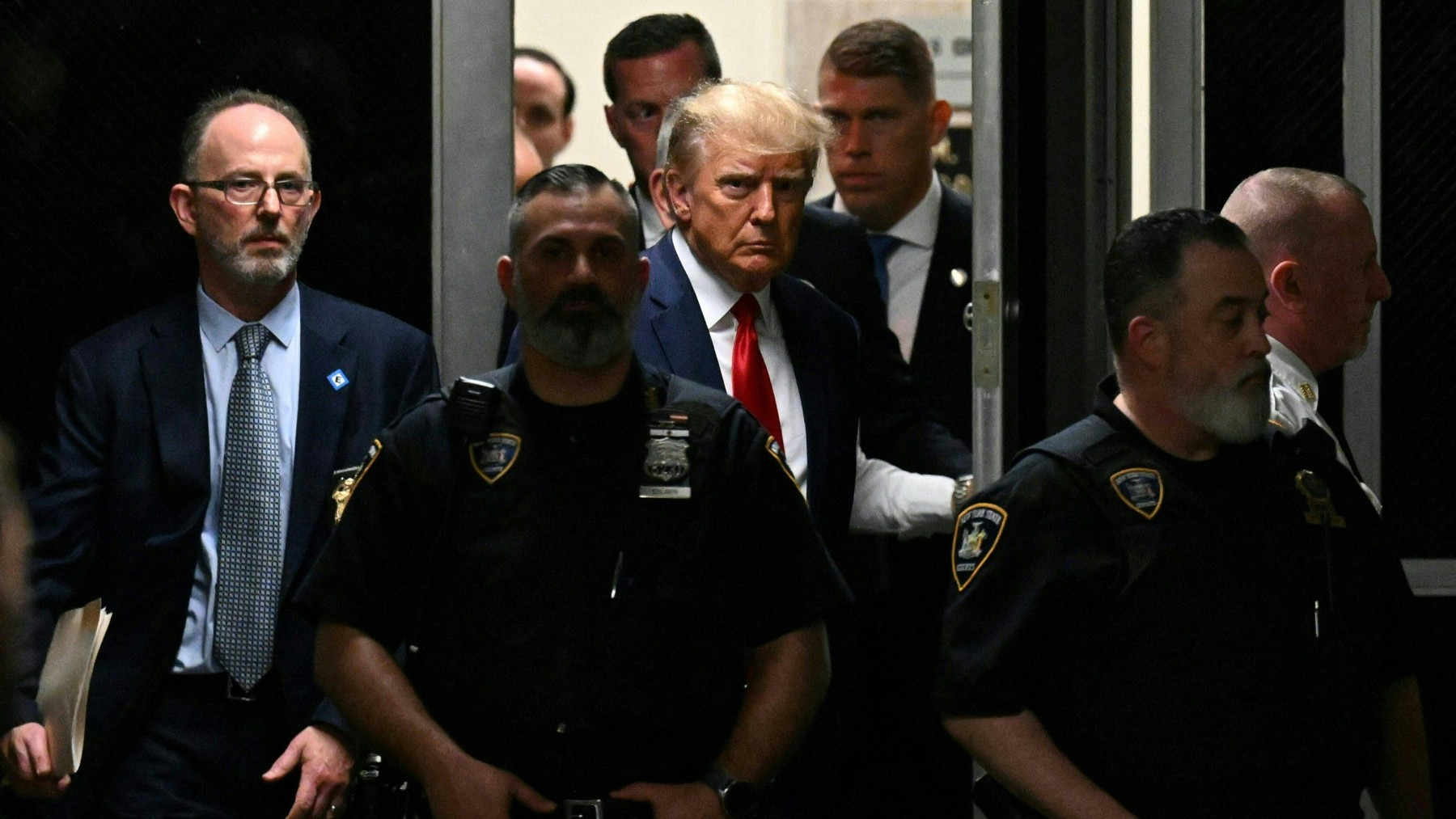 Donald Trump, arrestado. (AFP)