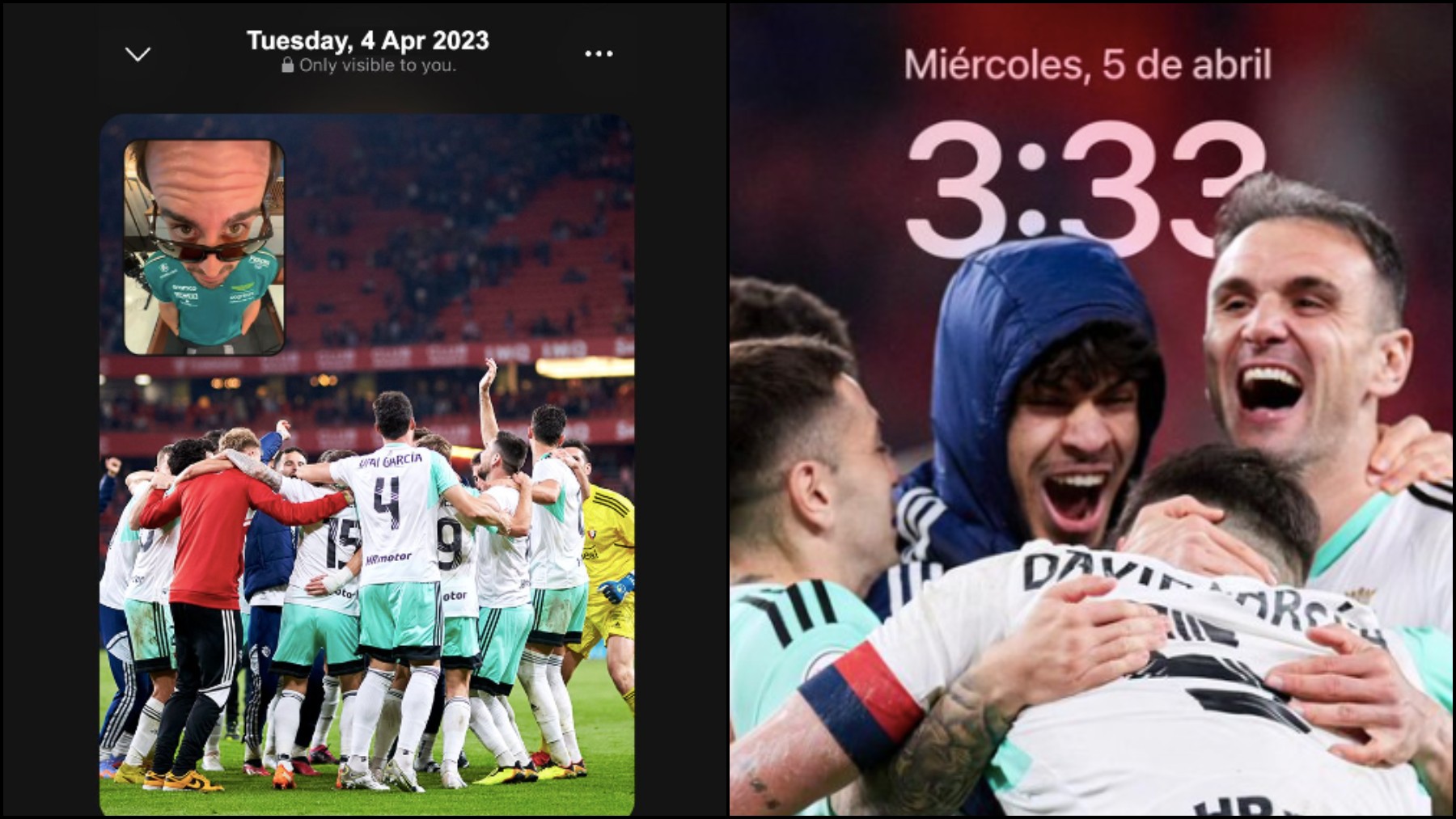 Los mensajes de Osasuna a Fernando Alonso.