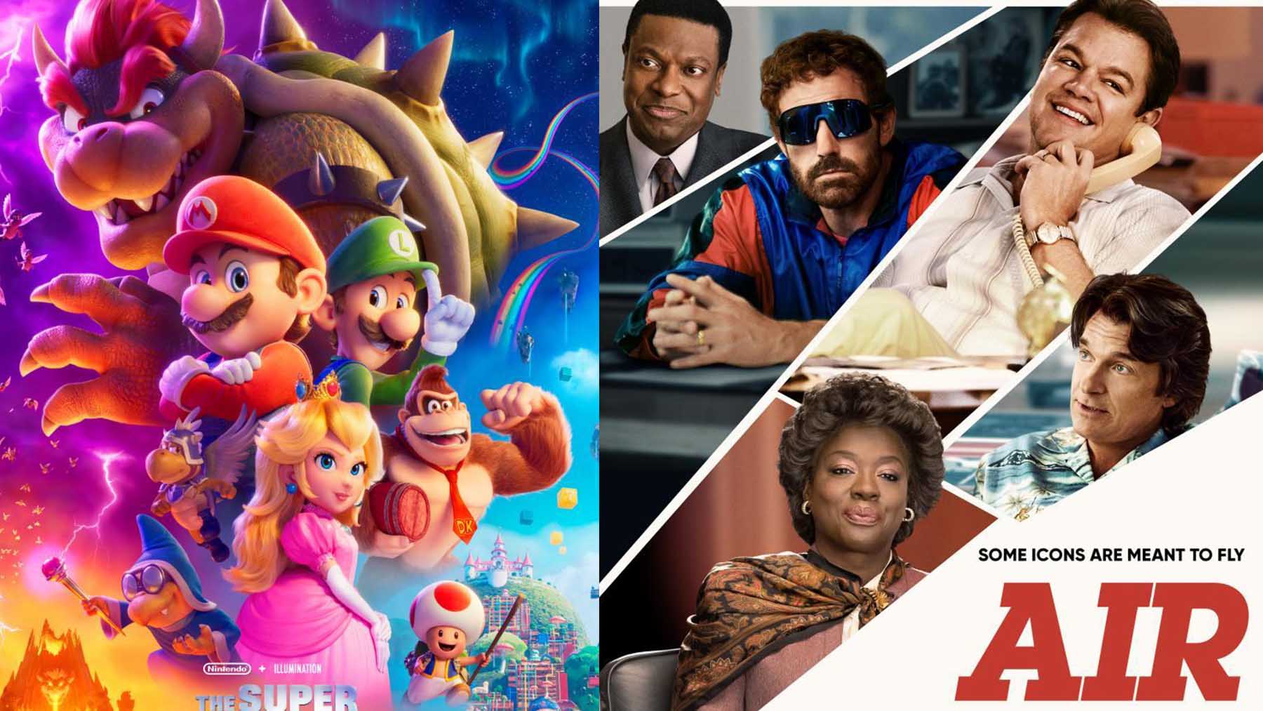 ‘Super Mario Bros: La película’ y ‘Air’ son los dos grandes estrenos de este miércoles