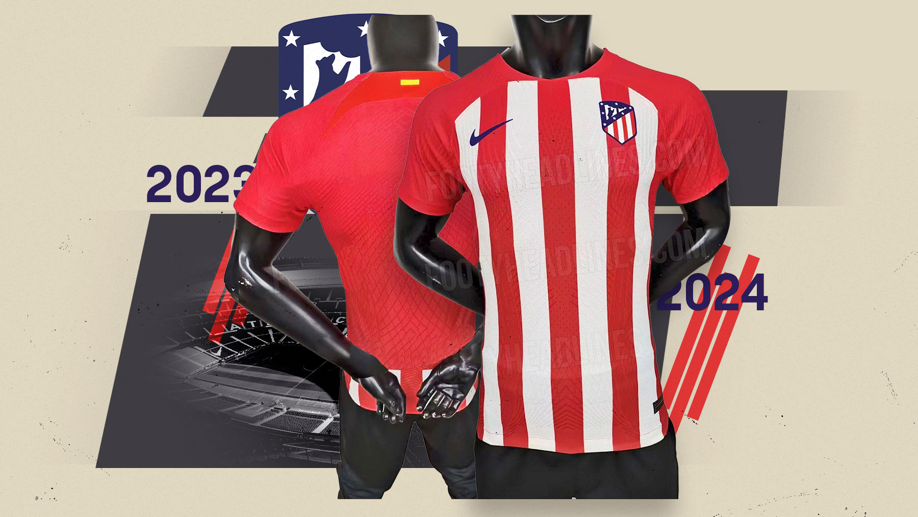 Así será la camiseta oficial del Atlético de Madrid en la temporada 23-24