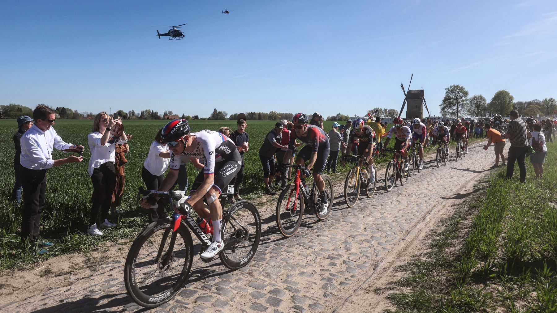 Una imagen de la Paris-Roubaix. (AFP)