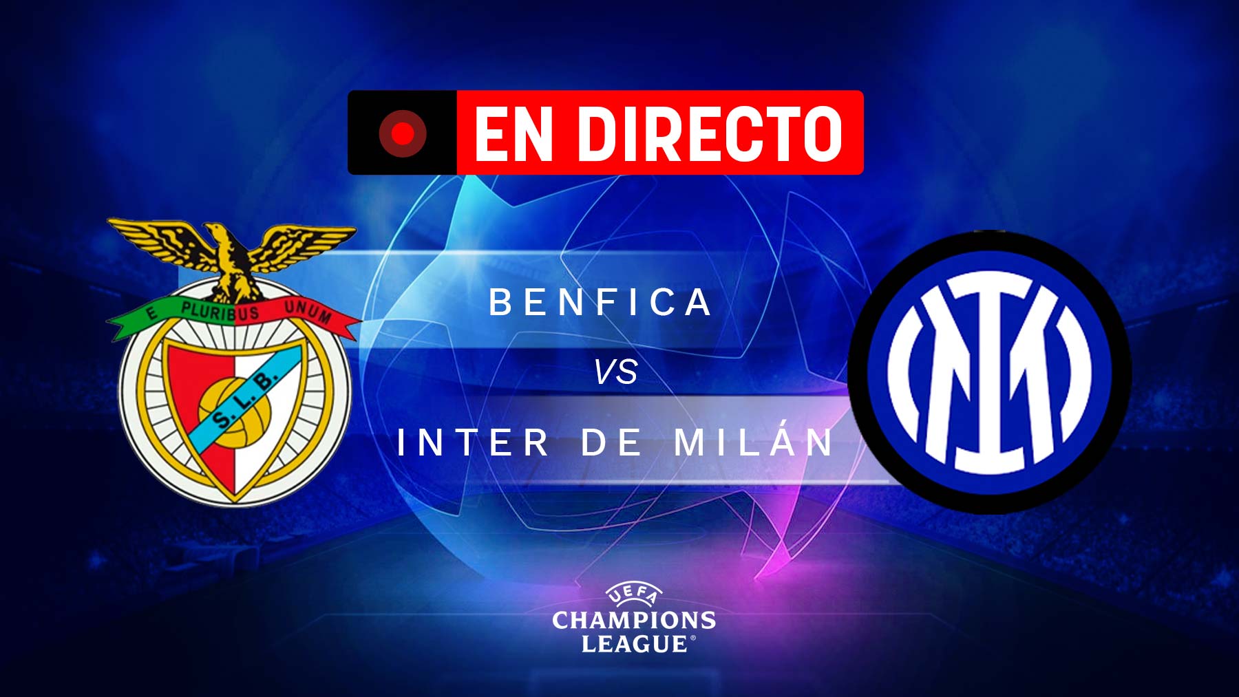 Benfica – Inter de Milán, en directo: resultado, goles y minuto a minuto del partido de Champions League hoy.