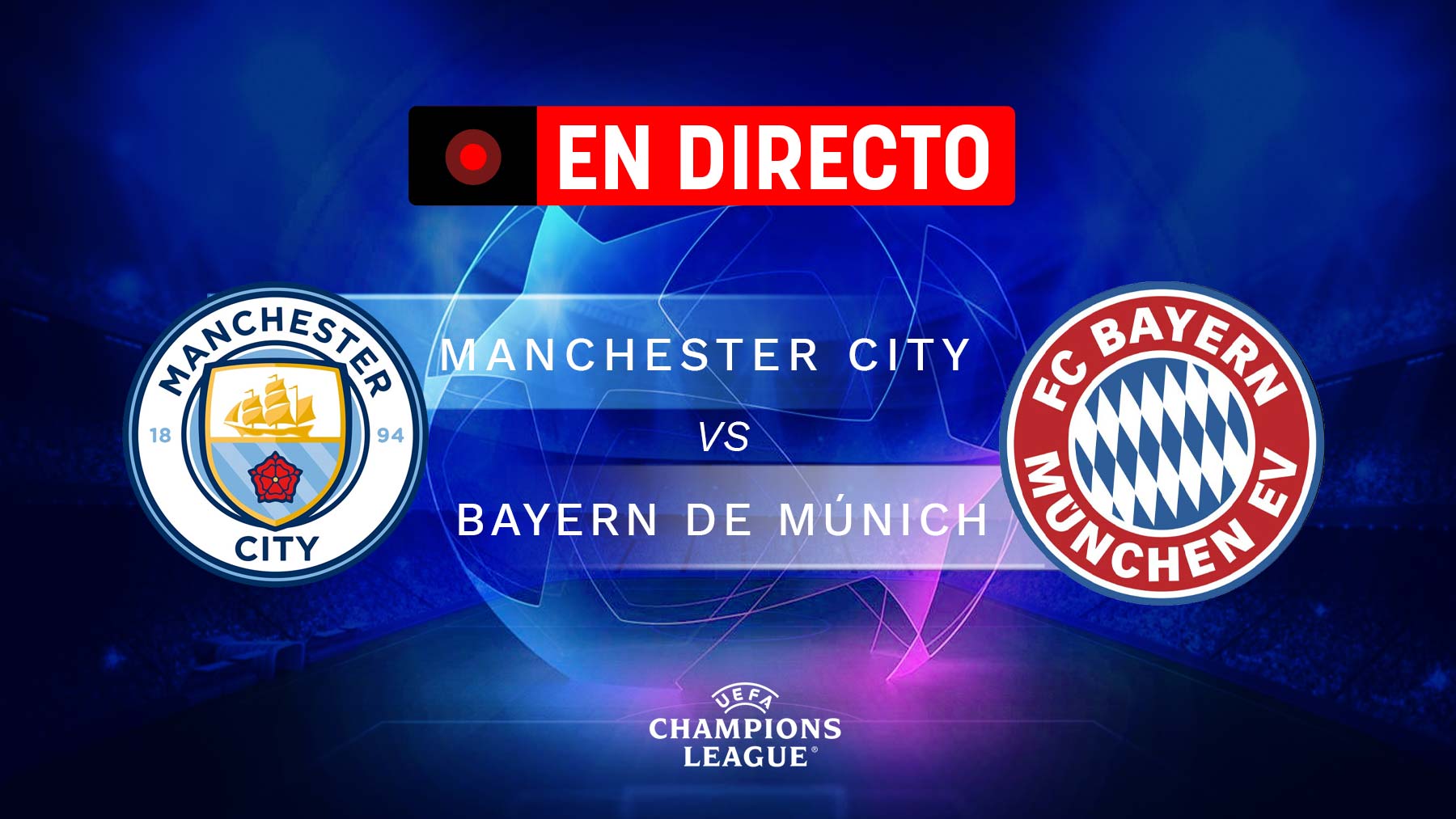 Manchester City – Bayer de Múnich, en directo: resultado, goles y minuto a minuto del partido de Champions League hoy.