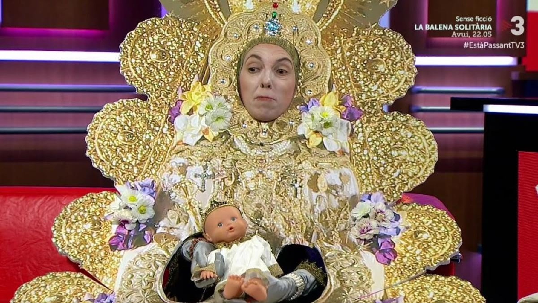 Parodia de TV3 burlándose de la Virgen del Rocío.