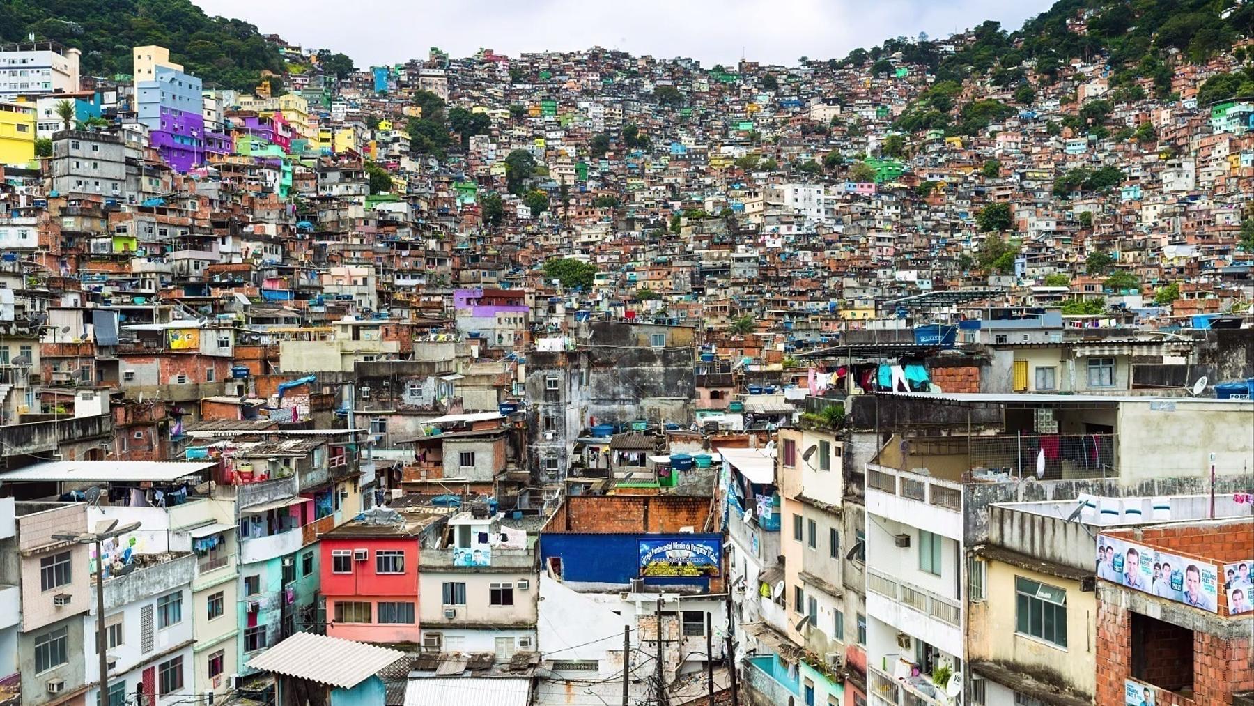 Favela de Río de Janeiro, en Brasil.