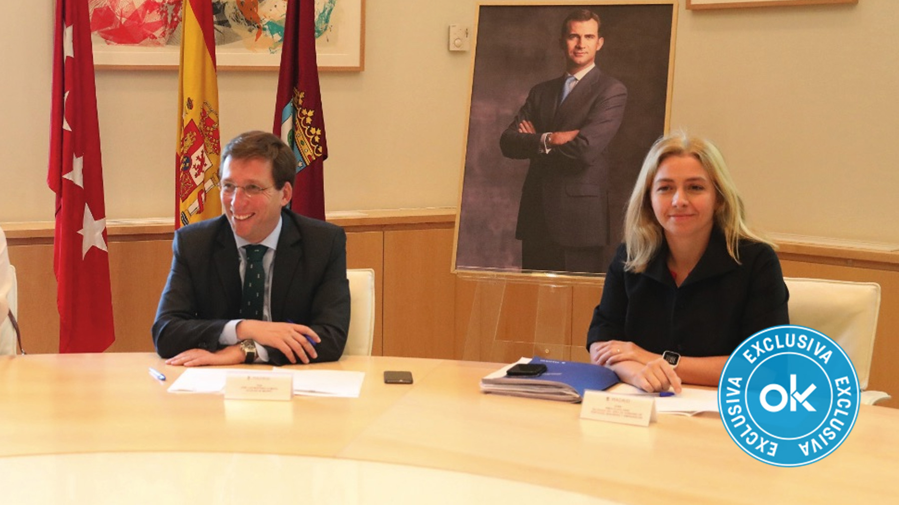 José Luis Martínez-Almeida e Inma Sanz (Foto: Ayuntamiento de Madrid).