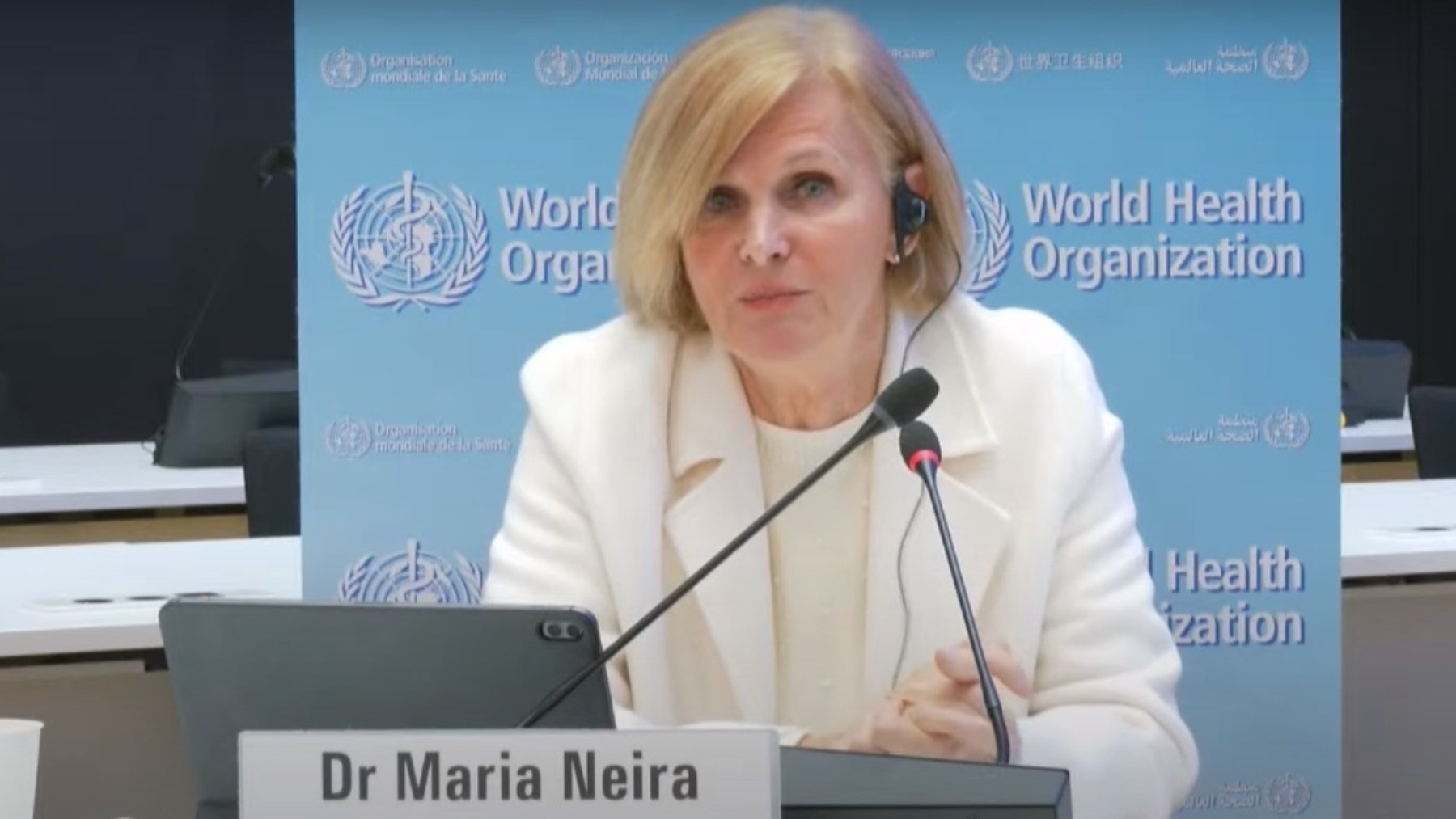 La directora de Salud Pública y Medio Ambiente de la Organización Mundial de la Salud (OMS), María Neira.