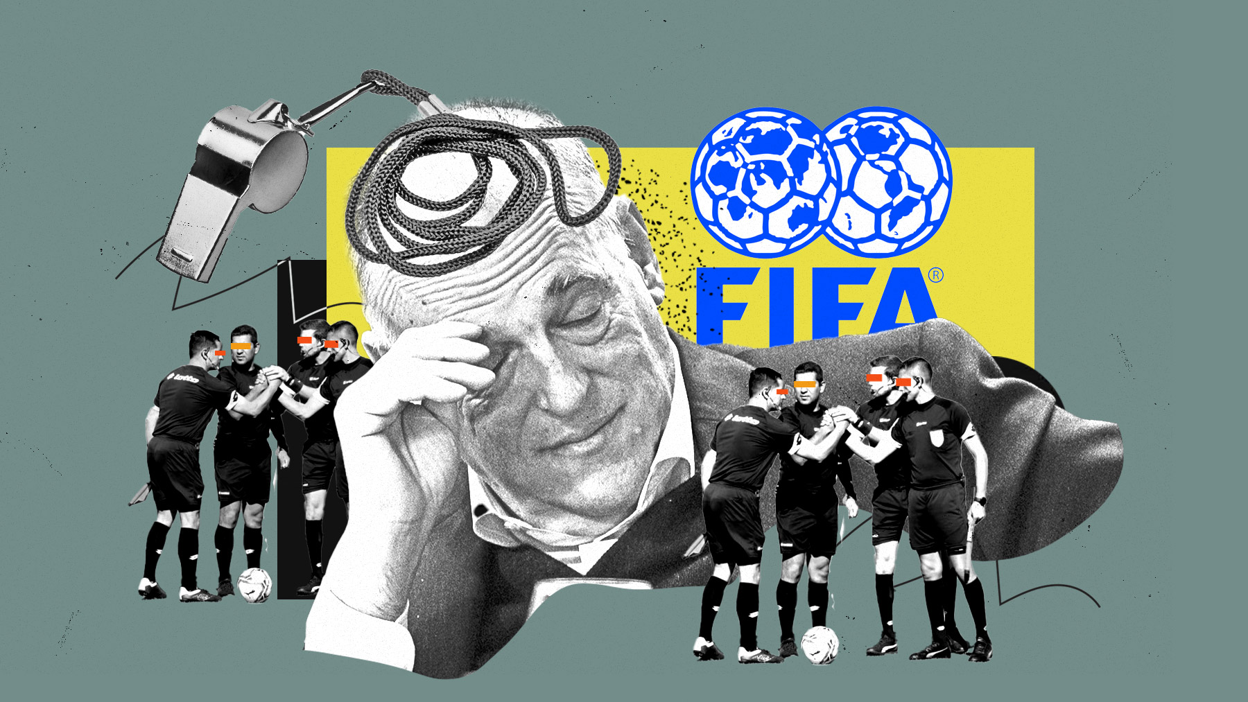 Tebas quiere controlar a los árbitros, algo que la FIFA le impide.