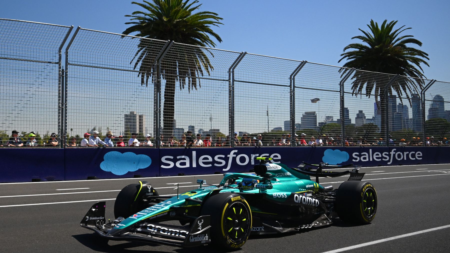 Fernando Alonso, en el circuito de Albert Park. (Getty)