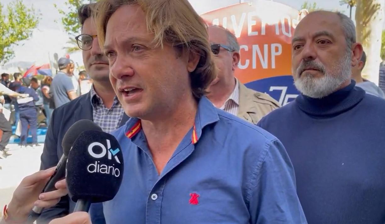 Jorge Campos (Vox), en la manifestación en defensa del RCNP.