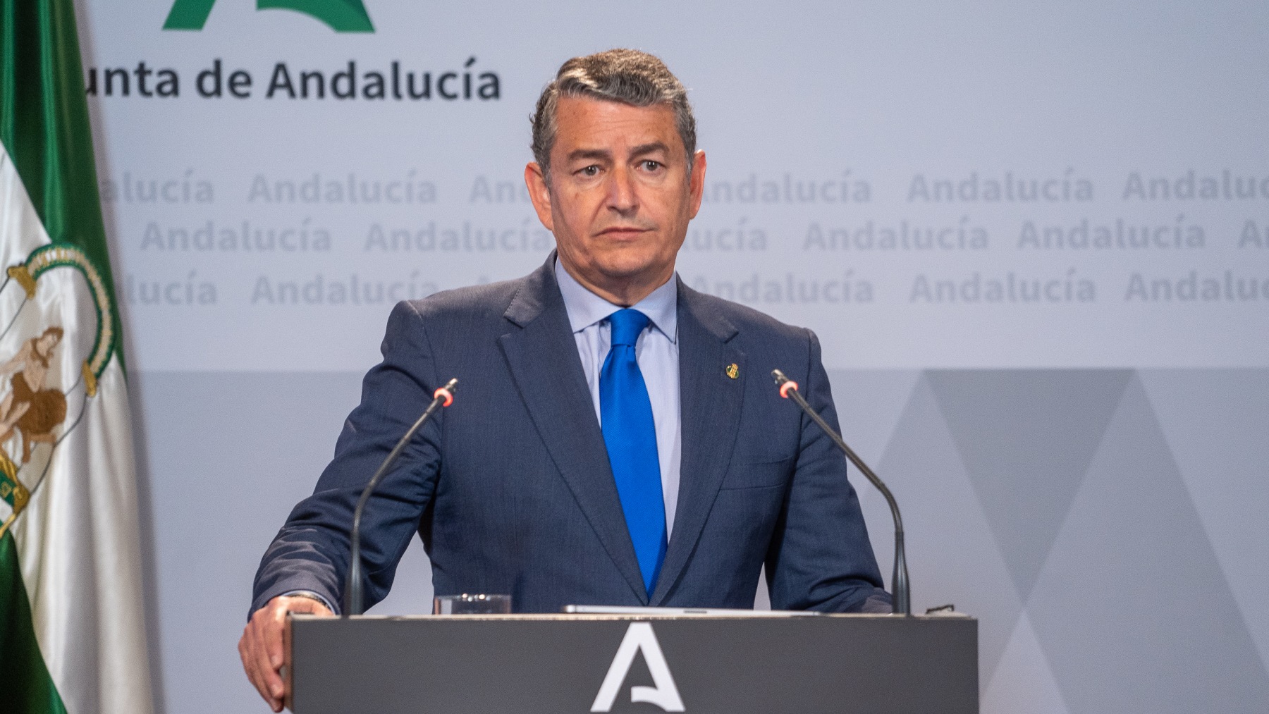 El consejero de Presidencia, Interior y Diálogo Social de la Junta de Andalucía, Antonio Sanz (EUROPA PRESS).