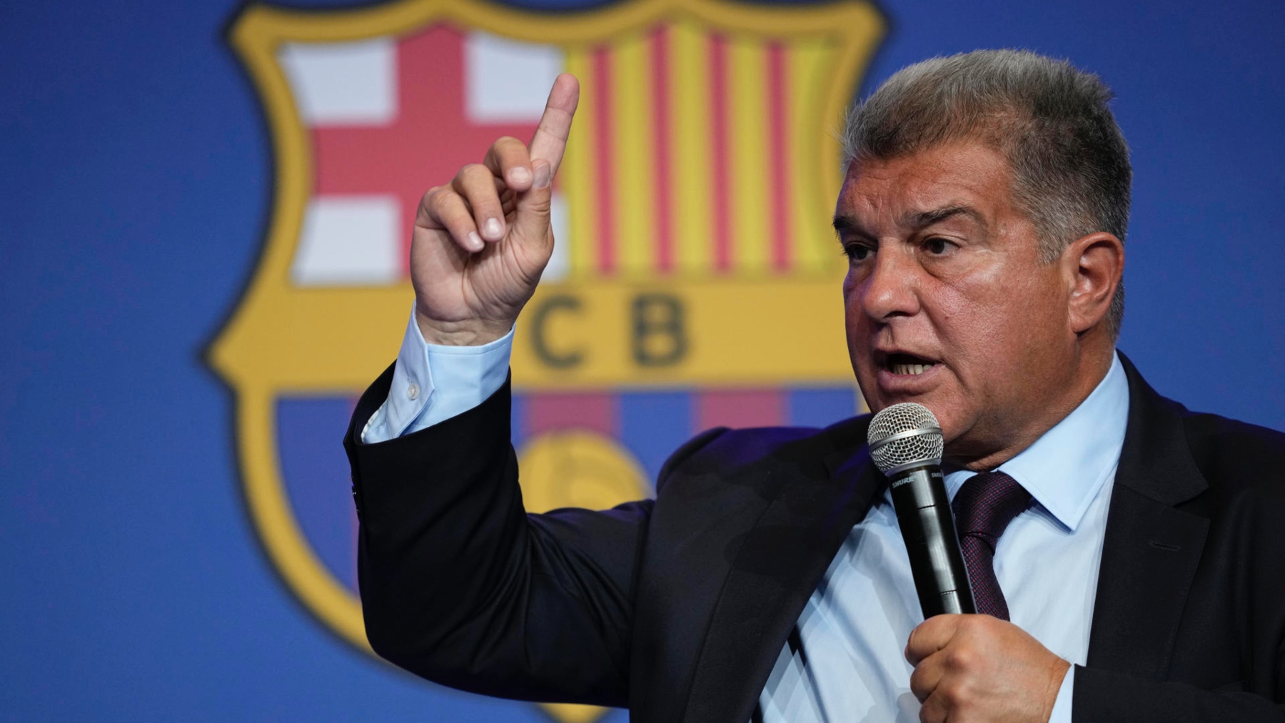 Joan Laporta, durante su comparecencia sobre el caso Negreira. (EFE)