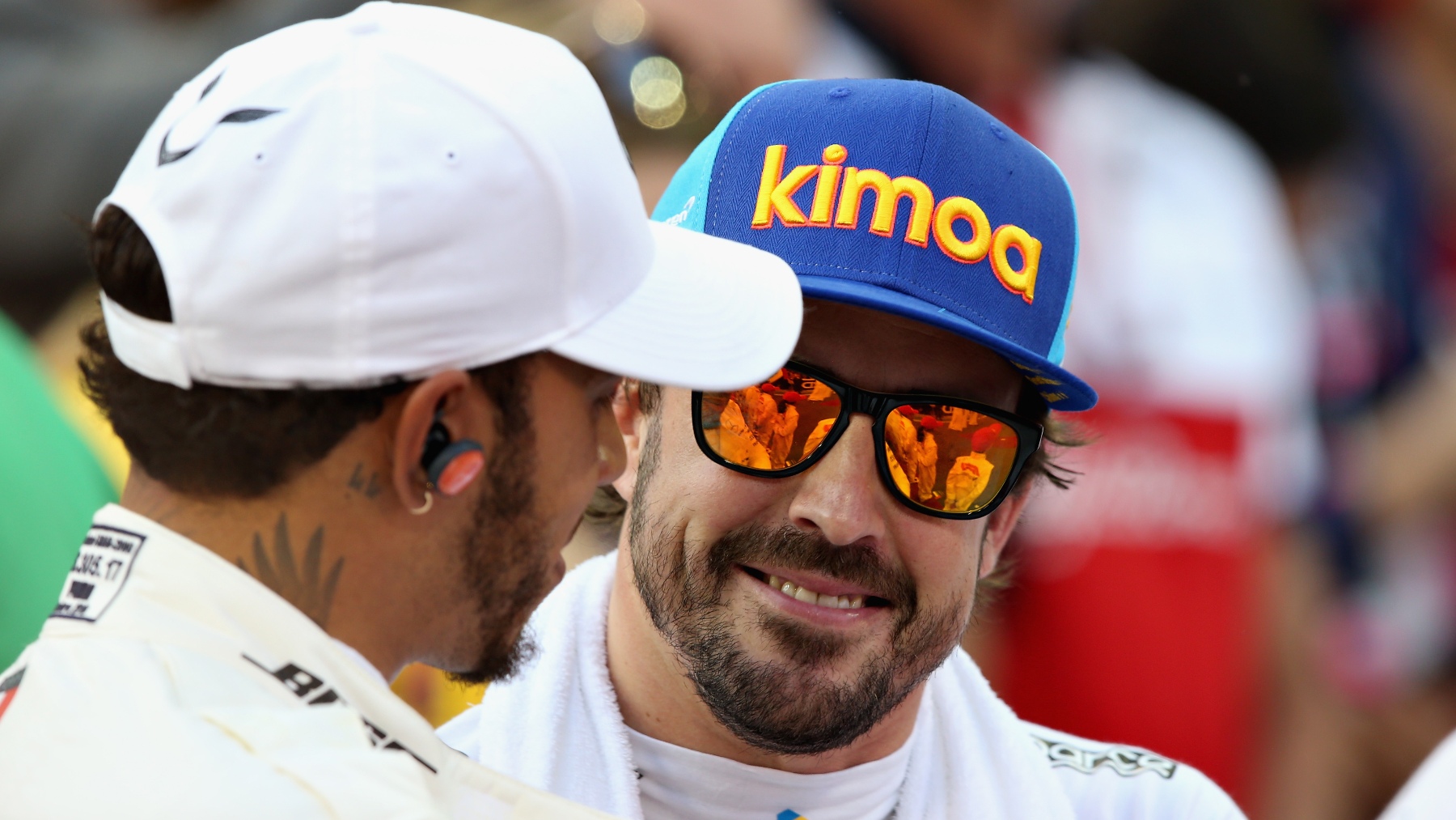 Lewis Hamilton y Fernando Alonso. (Getty