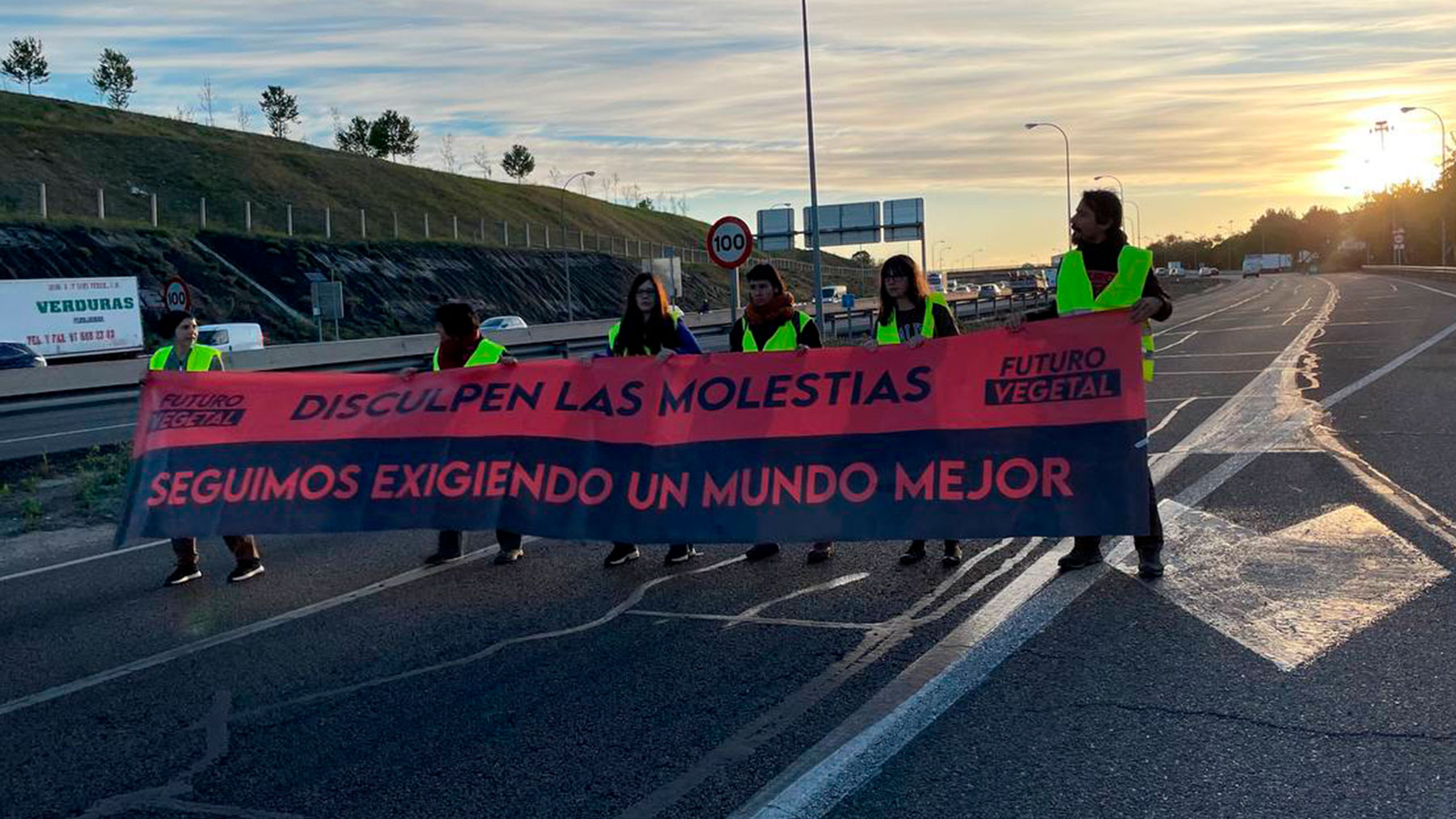 Protesta de Futuro Vegetal en Mercamadrid