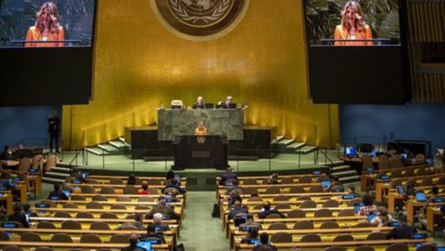 Ridículo de Yolanda Díaz en la ONU