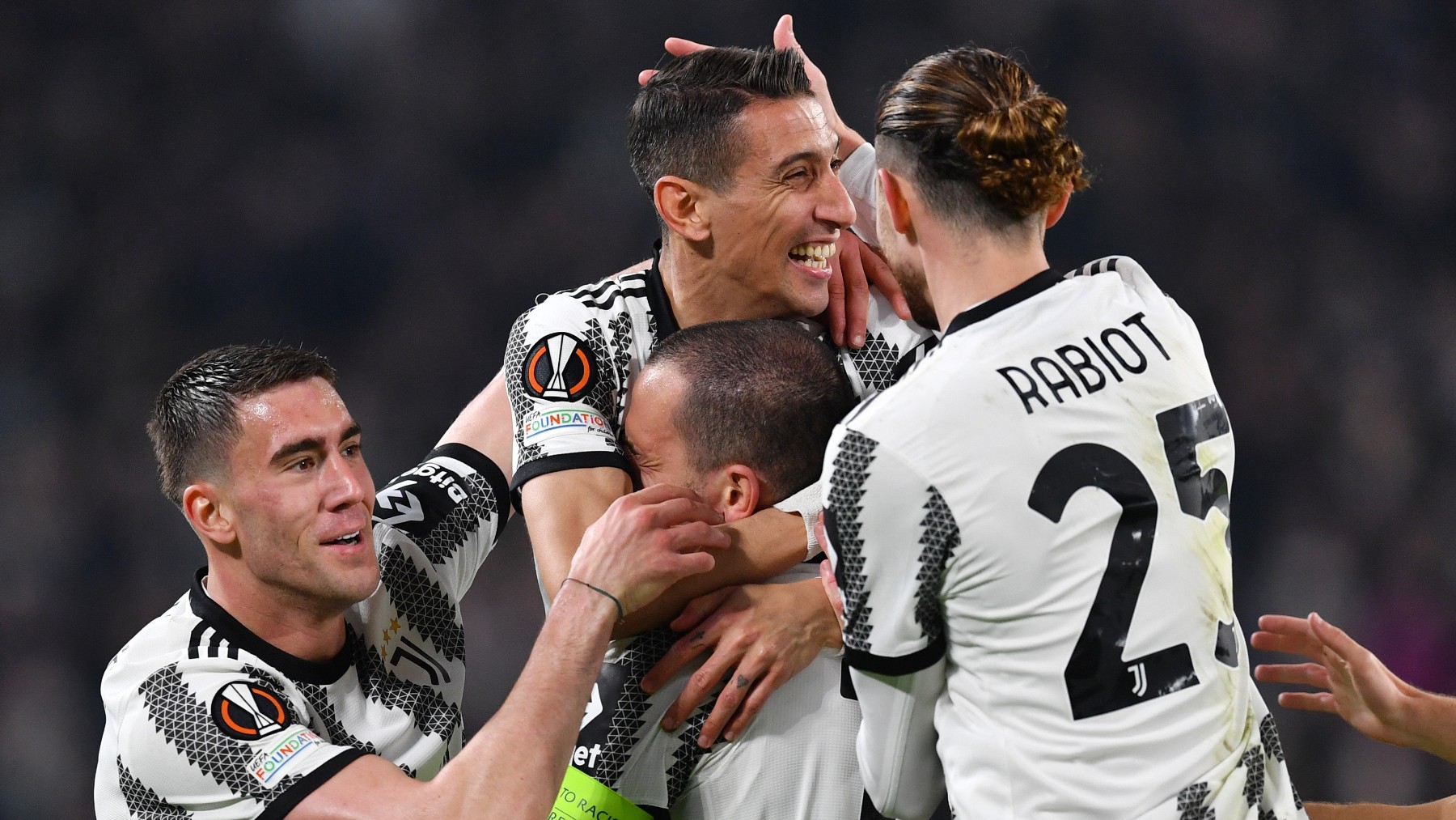 Los jugadores de la Juventus celebran un gol. (Getty)