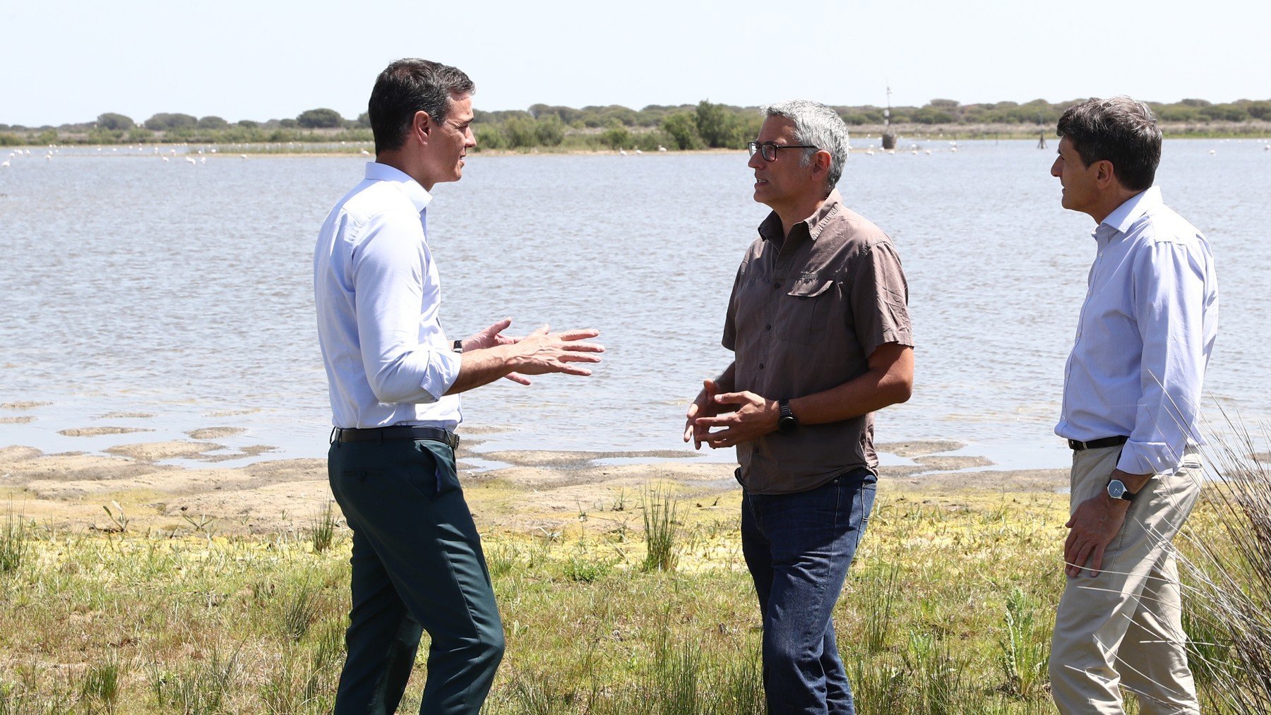 Pedro Sánchez en Doñana. (Foto: Moncloa)