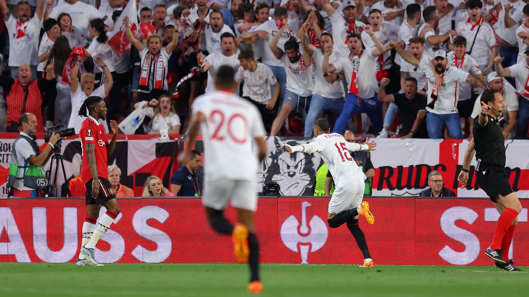 En-Nesyri celebra su gol ante el United (Getty)