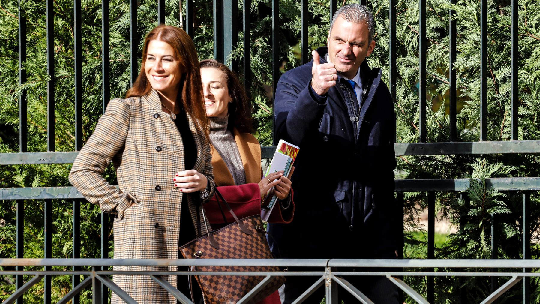 Carla Toscano y Javier Ortega Smith. (Foto: EP)