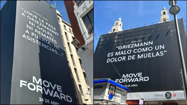 Aparecen pancartas con críticas a Griezmann en Madrid y Barcelona