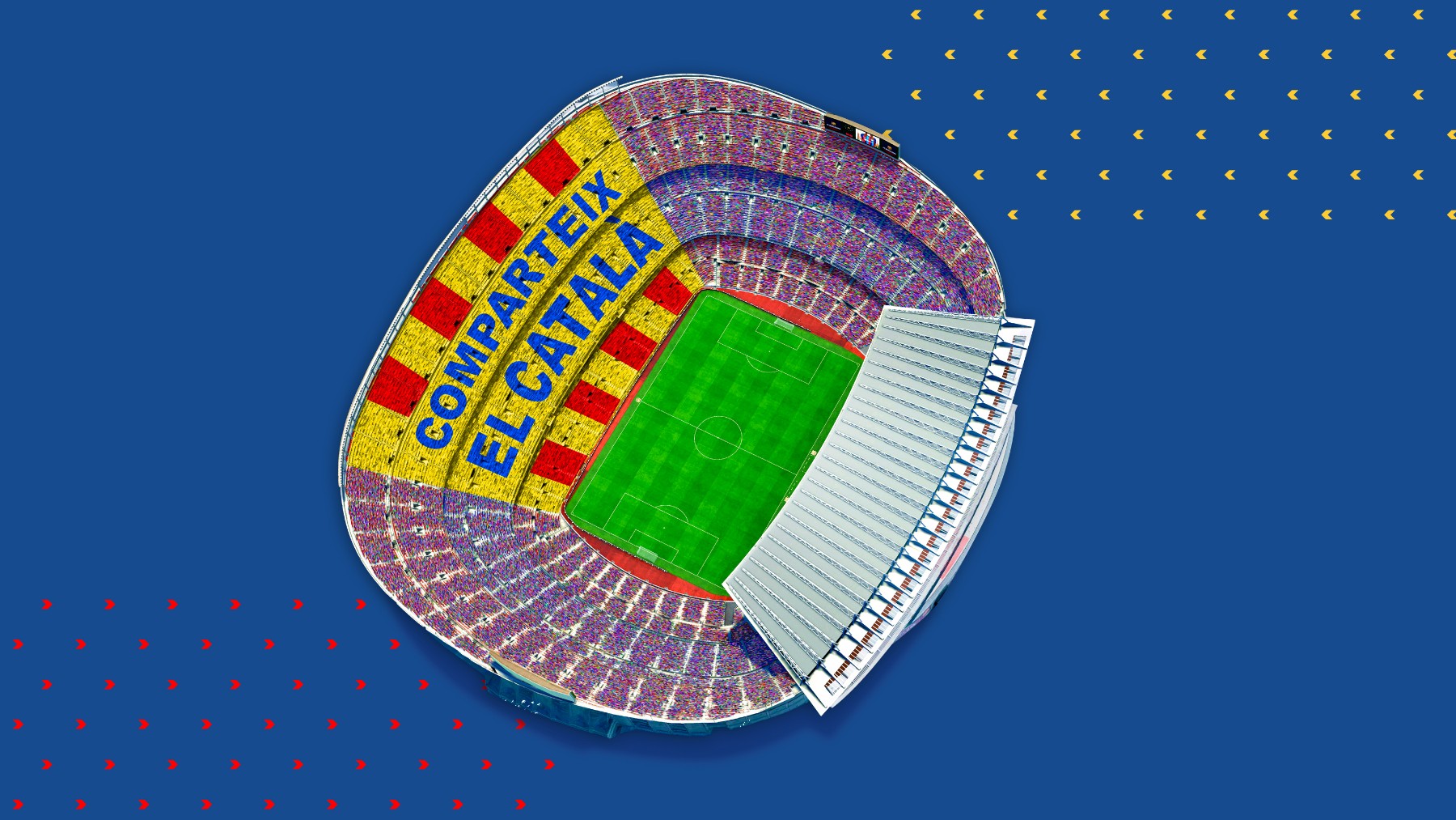 Este será el mosaico que se desplegará en el Camp Nou durante el Barça-Atlético. (fcbarcelona.cat)