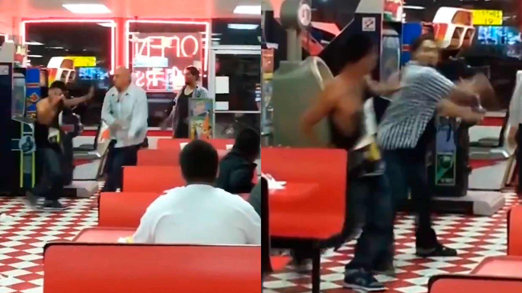 pelea restaurante comida rápida