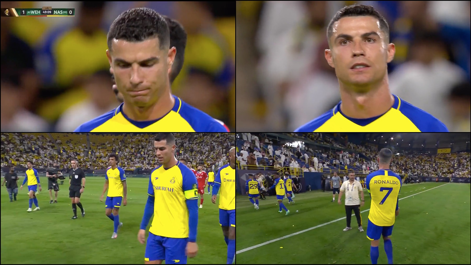 Cristiano Ronaldo tras caer eliminado con Al Nassr en la King Cup
