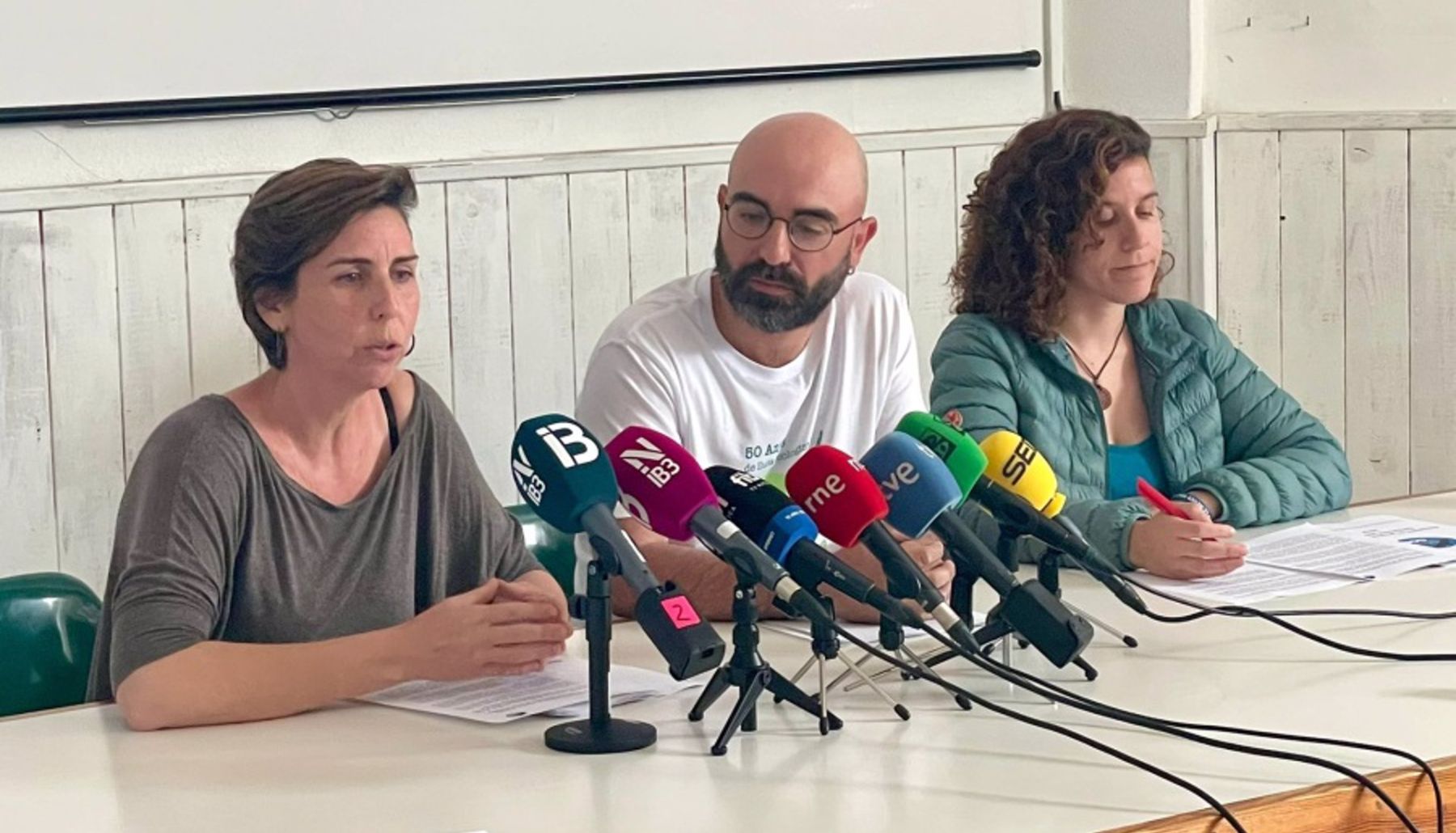 Margalida Ramis, Amadeu Corbera y Mar Muñoz. (Europa Press)