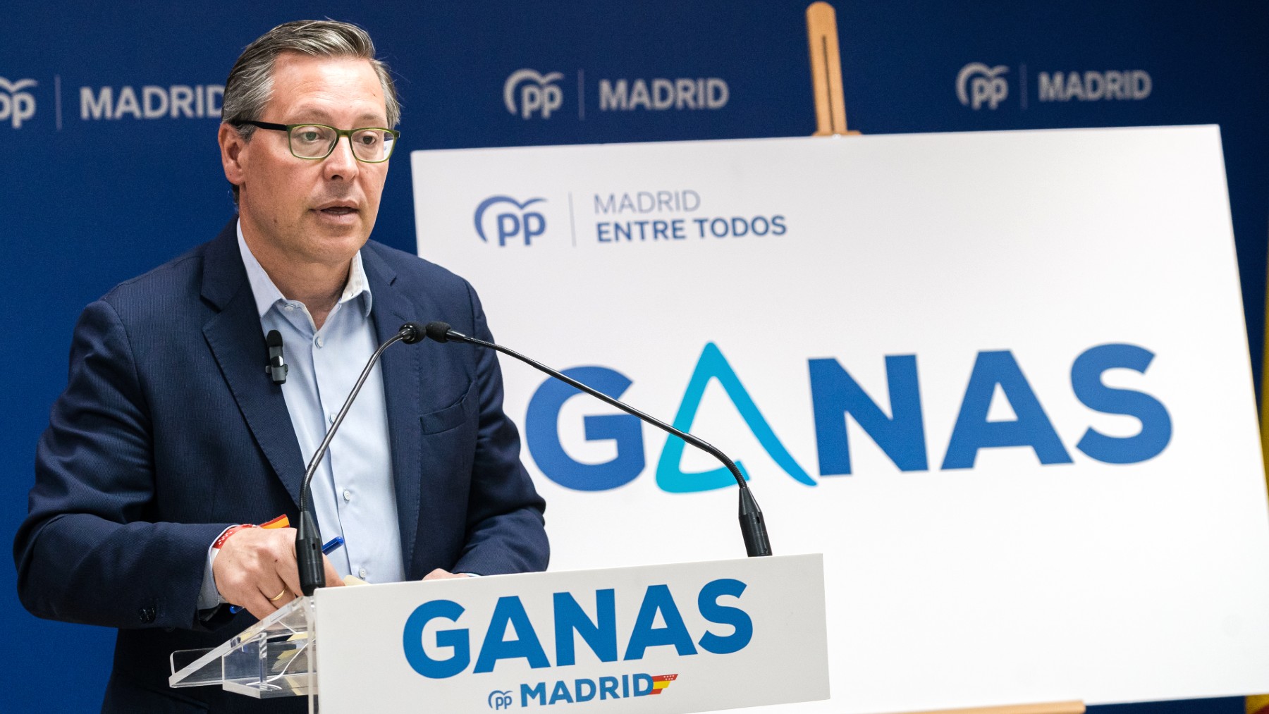 El secretario general del PP de Madrid, Alfonso Serrano. (Foto: EP)