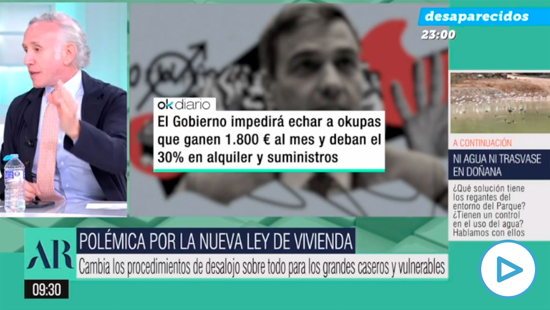 Eduardo Inda : "La Ley de Vivienda es un chollo para los okupas"