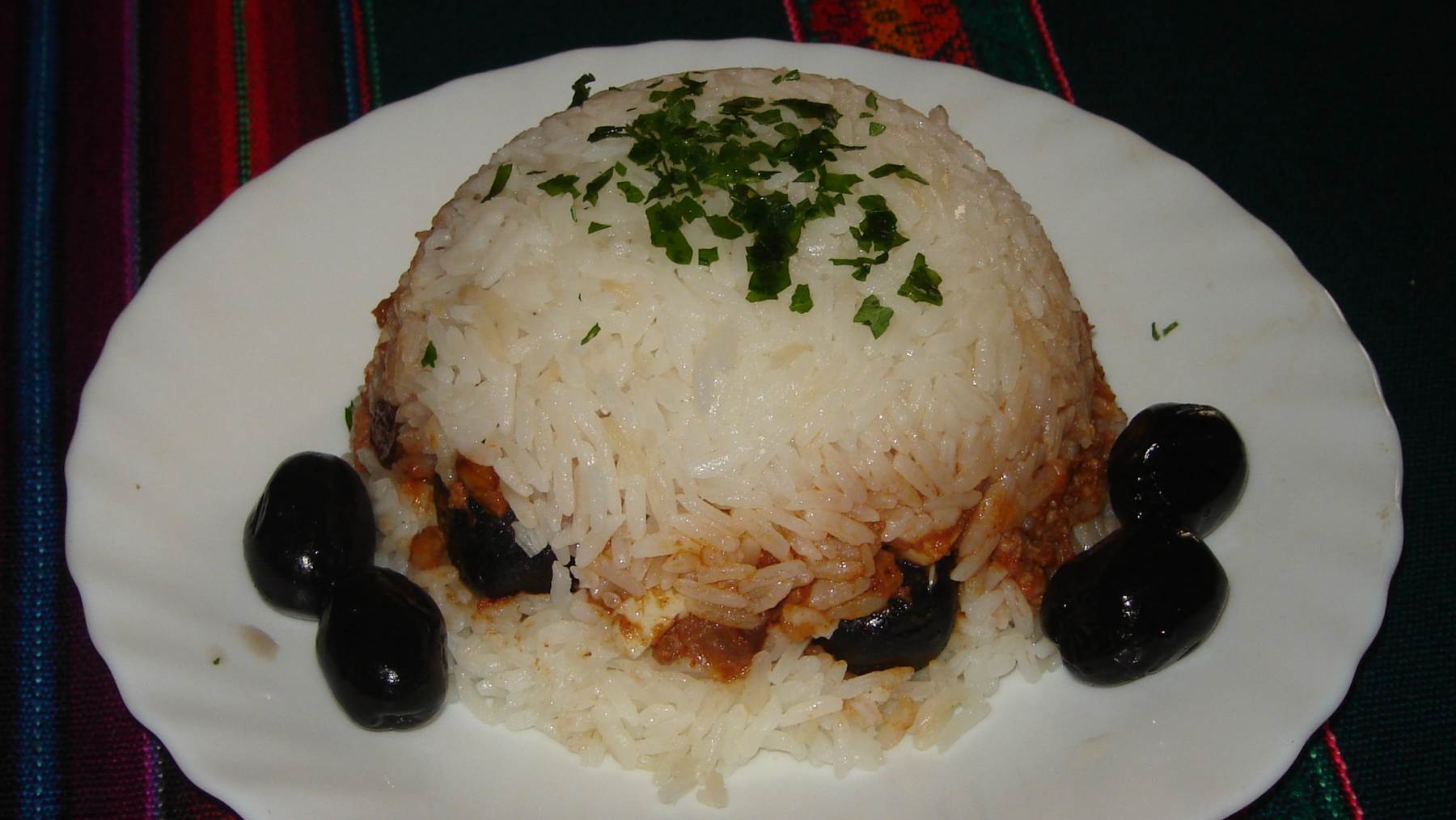 Receta peruana de arroz tapado