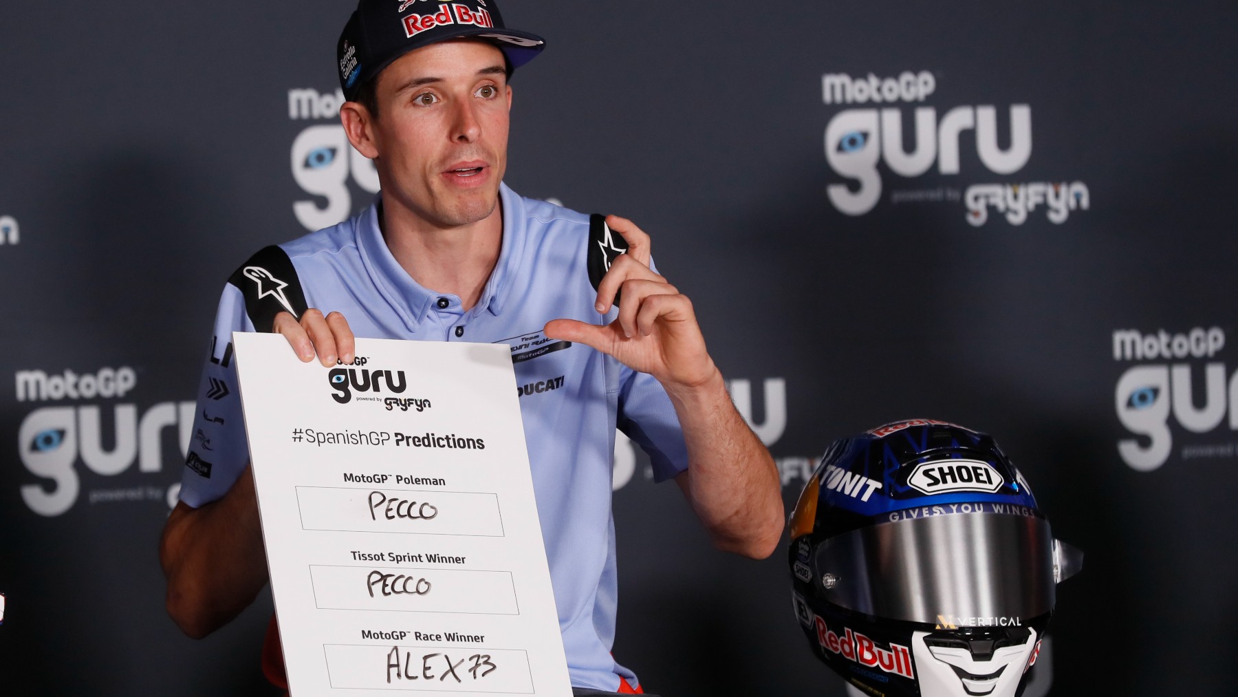 Álex Márquez, durante la rueda de prensa del GP de España de MotoGP. (EFE)