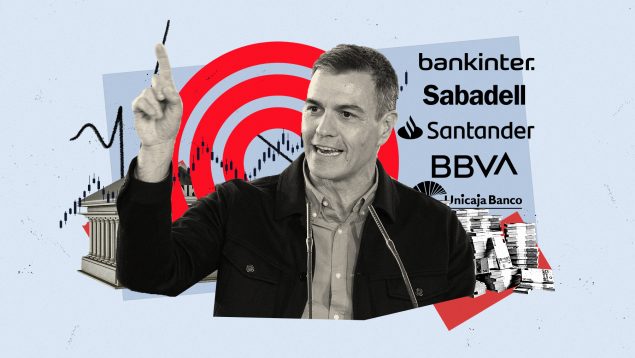 El impuestazo de Sánchez ‘lamina’ el 50% del beneficio de Santander, BBVA, Bankinter, Sabadell y Unicaja
