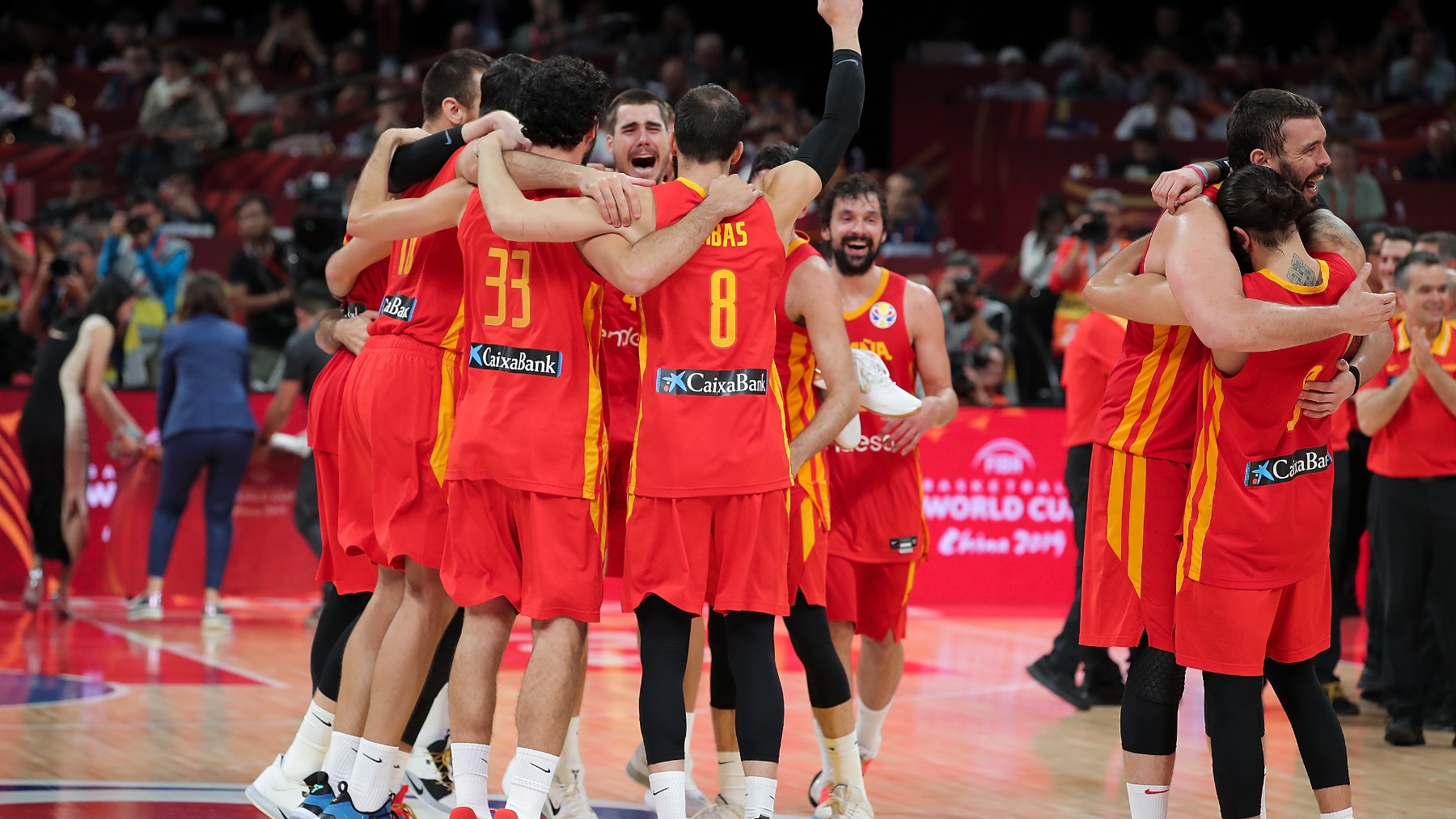 La selección española de baloncesto, en el último Mundial. (Getty)