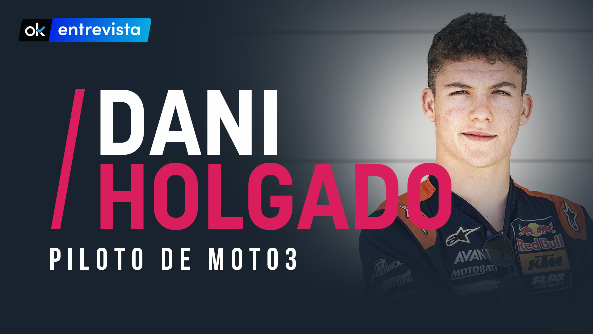 Dani Holgado, piloto de Moto3.