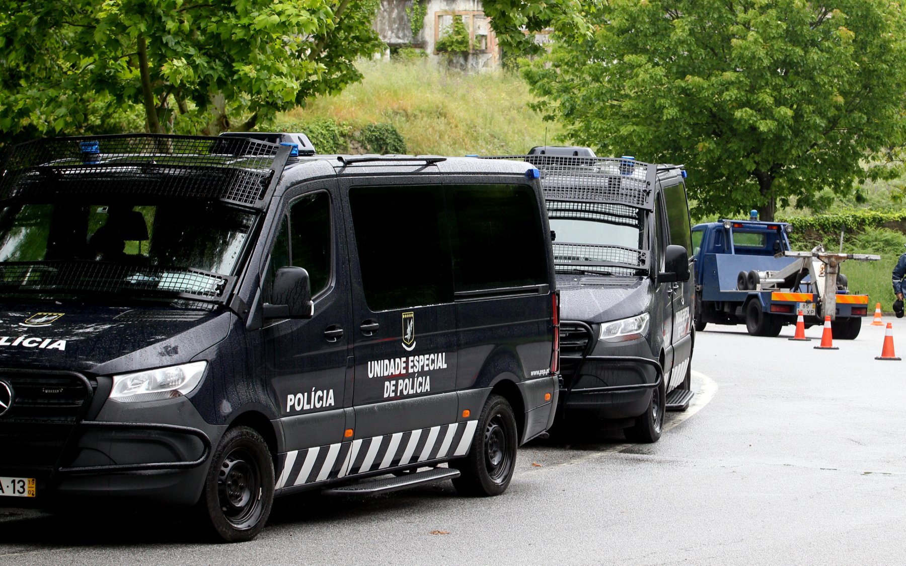 Policía en Portugal.