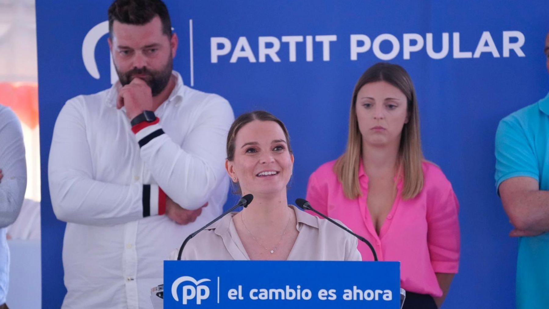 Marga Prohens durante la presentación del candidato del PP en Lloret.