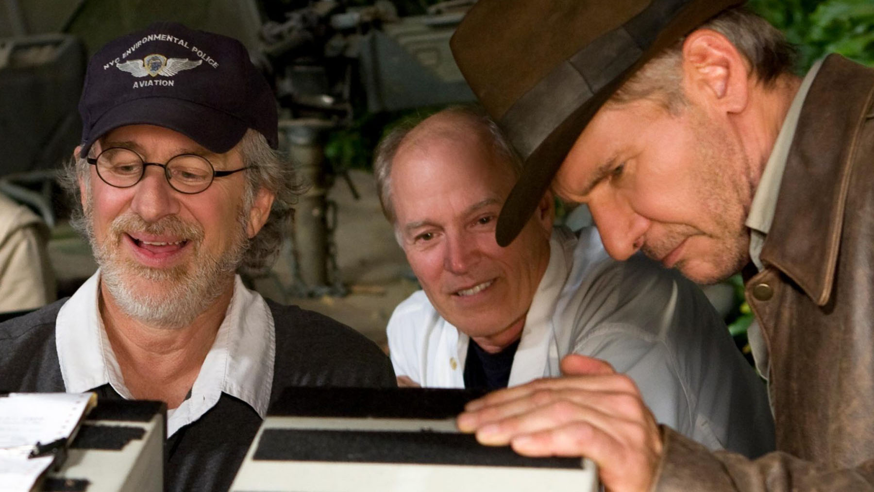 Steven Spielberg en el rodaje de ‘Indiana Jones y el Reino de la Calavera de cristal’