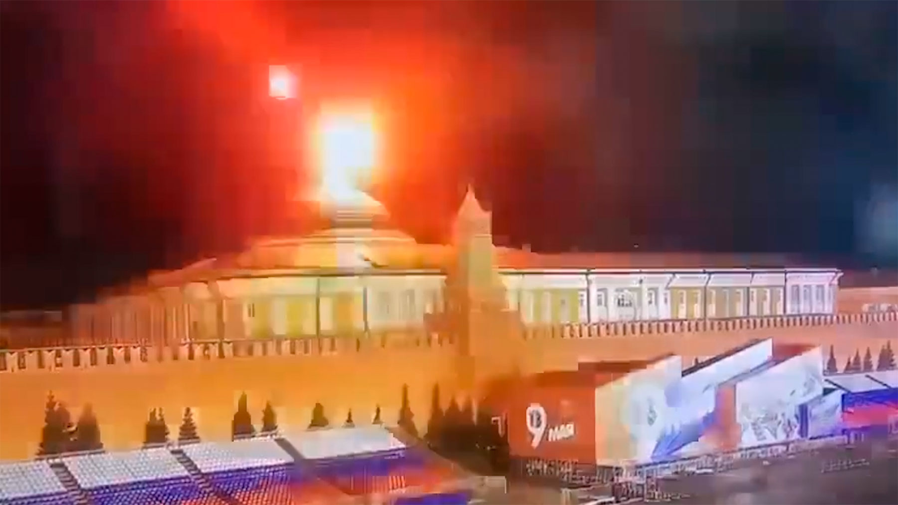 Los rusos derriban un dron sobre el Kremlin