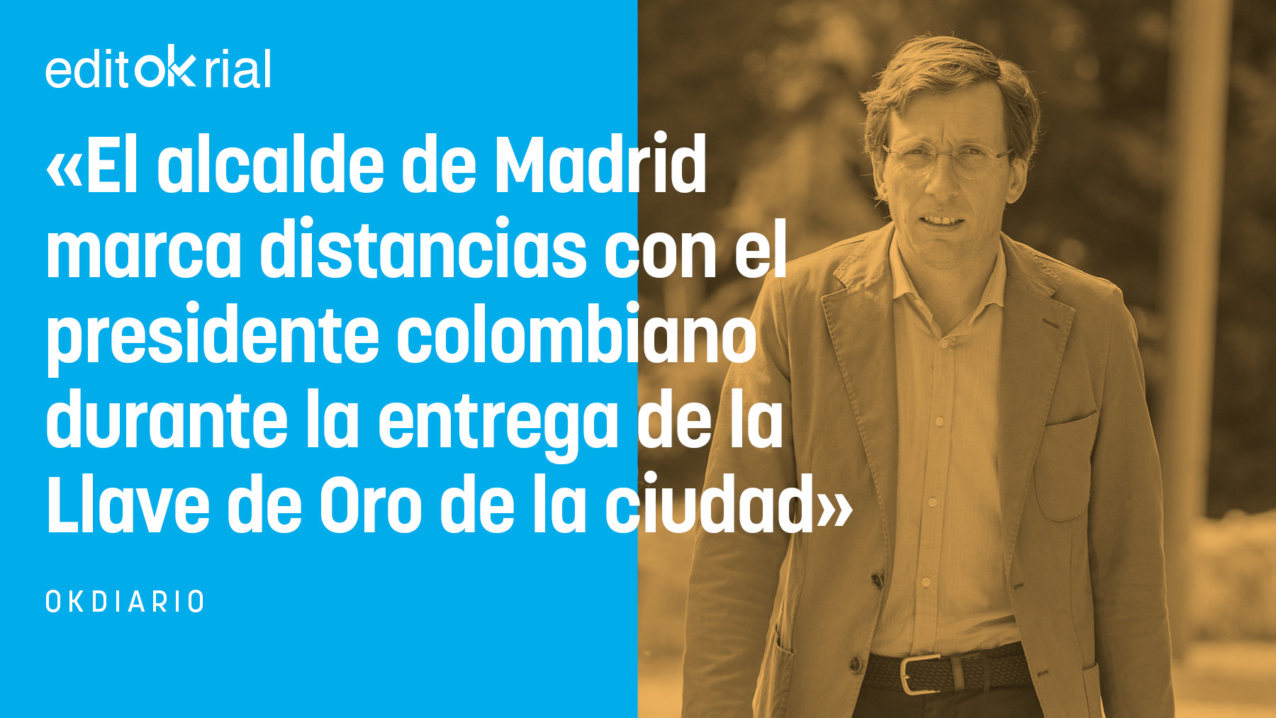 Almeida makes it clear that the terrorist Petro does not deserve any applause