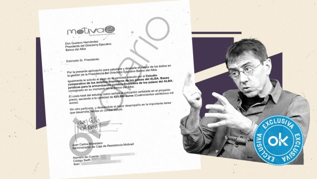 La carta que Monedero entregó para justificar los 425.000 € de Maduro