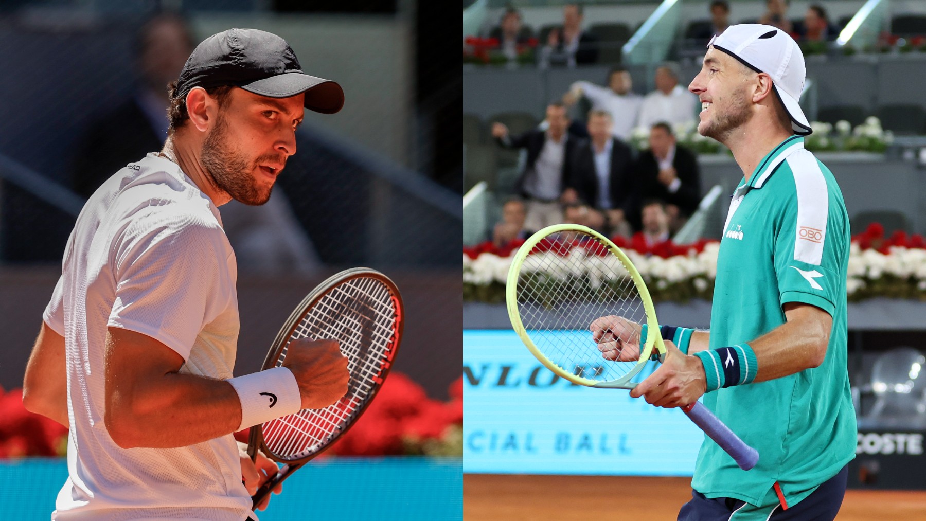 Karatsev y Struff, rivales dobles en Madrid.